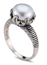 Samuel B Padama Sterling Silver And Freshwater Pearl Ring