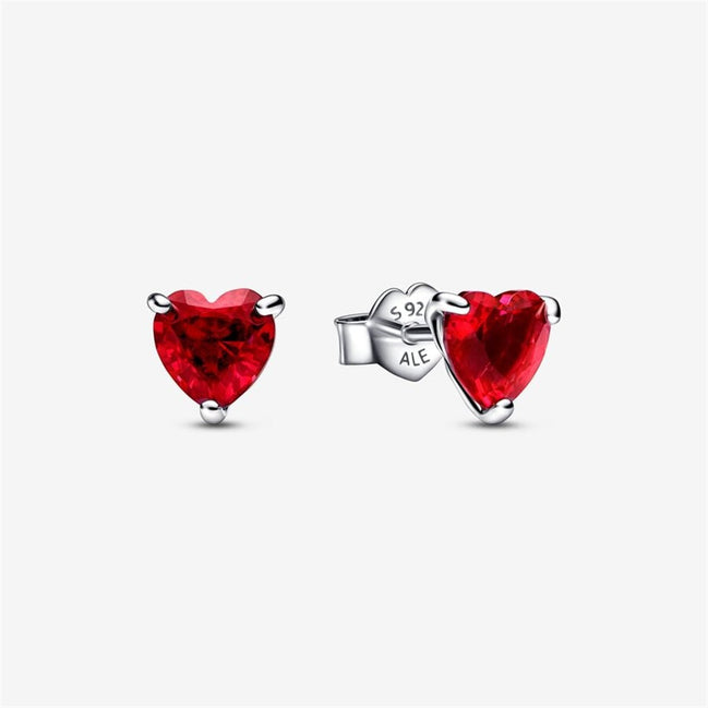 Pandora Moments Red Heart Stud Earrings
