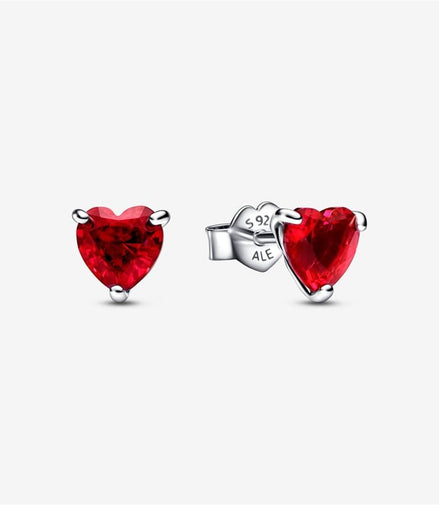Pandora Moments Red Heart Stud Earrings