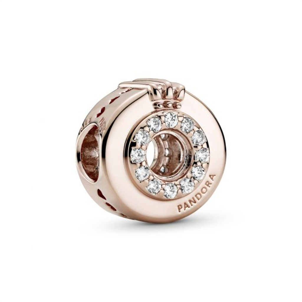 Pandora Open Center Pavé Crown O Charm