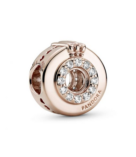 Pandora Open Center Pavé Crown O Charm