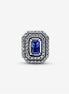 Pandora Timeless Blue Sparkling Leveled Rectangular Charm