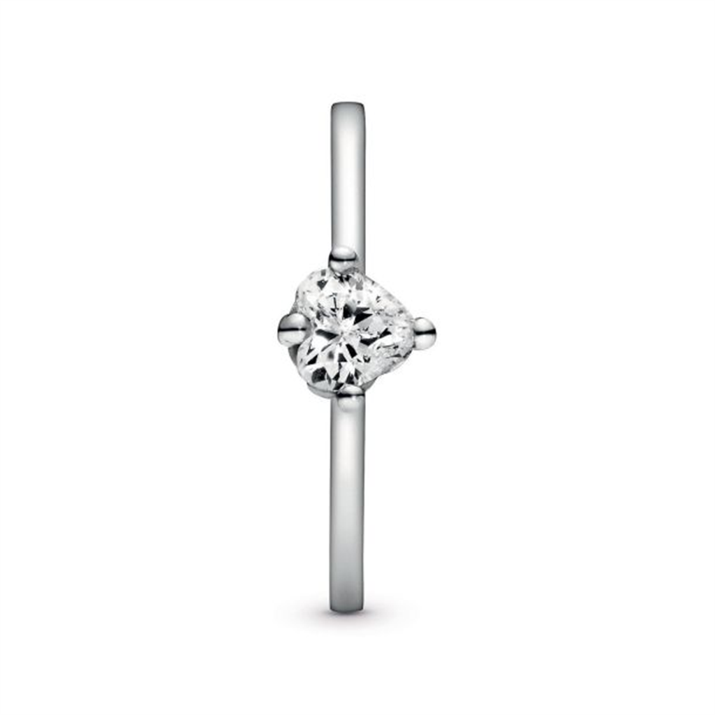 Pandora Timeless Clear Heart Solitaire Ring Size 6
