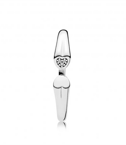 Pandora Open Two Hearts Ring Size 7