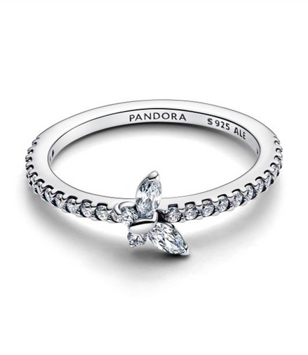 Pandora Sparkling Butterfly Ring Size 7