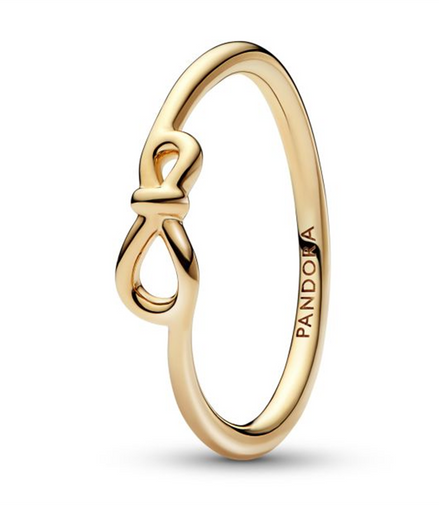 Pandora Moments Infinity Knot Ring Size 7.5
