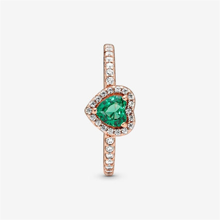 Pandora Timeless Sparkling Elevated Heart Ring Size 7
