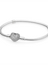 Pandora Pavé Heart Clasp Bracelet Size 18