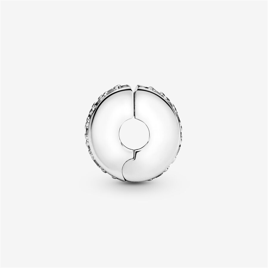 Pandora Moments Clear Pavé Clip Charm