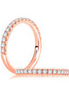 A.JAFFE 14K Rose Gold Diamond Engagement Ring