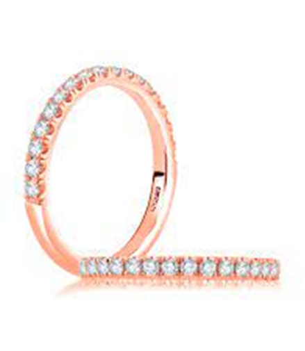 A.JAFFE 14K Rose Gold Diamond Engagement Ring