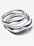 Pandora Essence Organically Shaped Stacking Rings Size 6