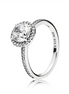 Round Sparkle Halo Ring Size 7