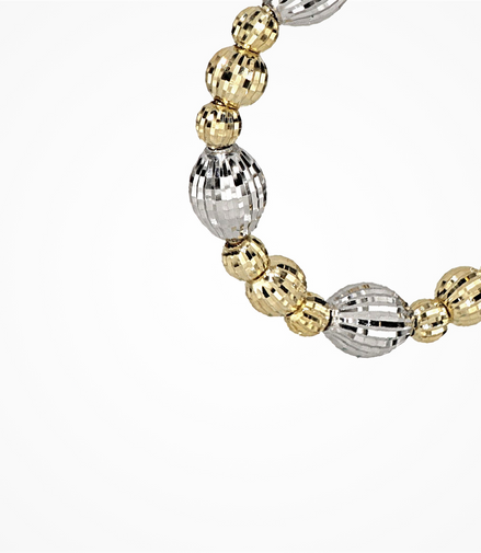Desmos Two Tone Crystal Bloom 30" Hoop Earrings