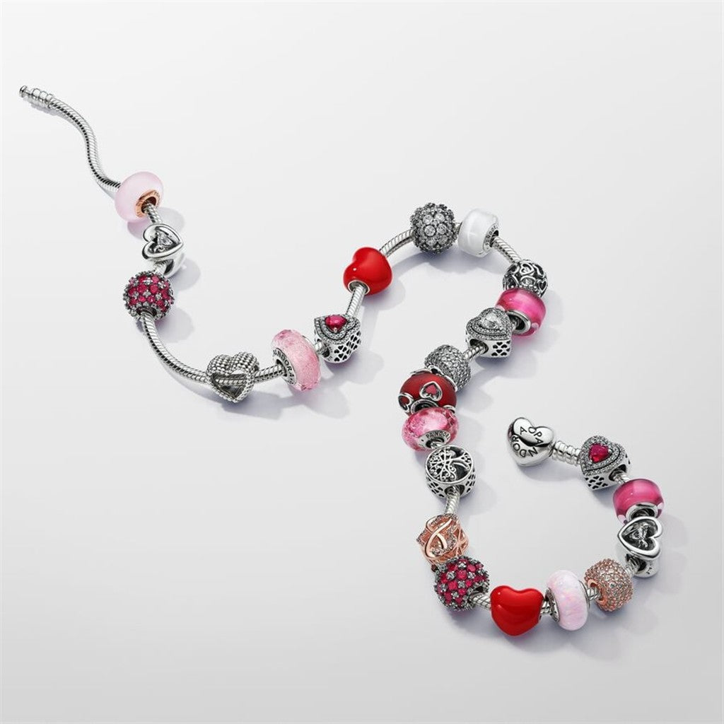 Pandora Moments Sparkling Pavé Round Pink Charm