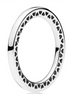 Pandora Sterling Silver  Classic Hearts Of Pandora Ring Size 6