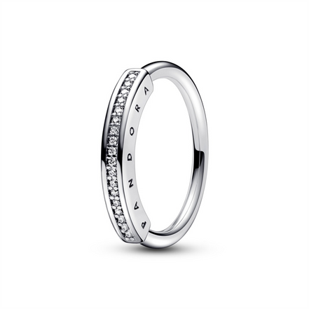 Pandora Signature ID Pave Ring Size 7