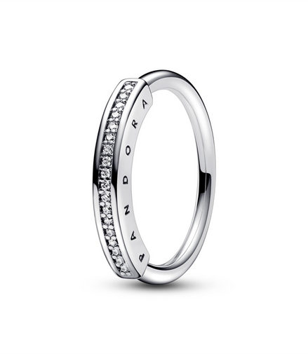 Pandora Signature ID Pave Ring Size 7
