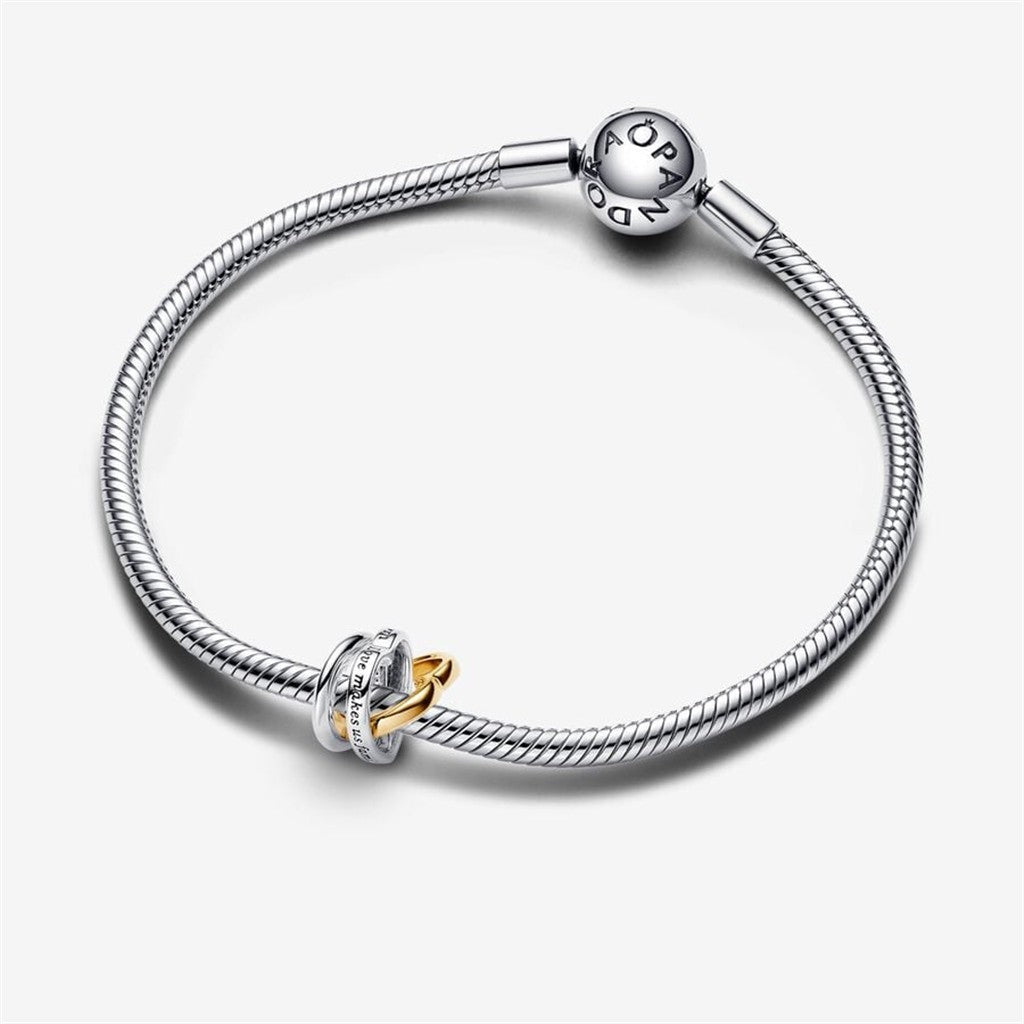Pandora Moments Two-Tone Stepmom Entwined Hearts Charm