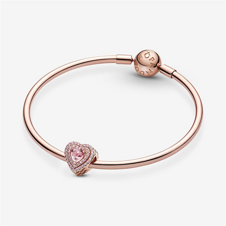Pandora Timeless Sparkling Levelled Heart Charm