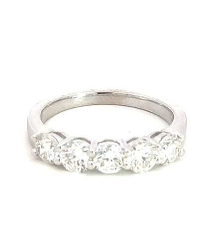 Lab Grown 5 Stone Diamond Wedding Band