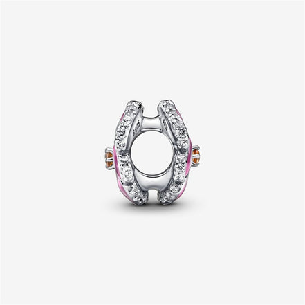 Pandora Moments Pink Pansy Flower Charm