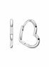 Pandora Moments Small Asymmetrical Heart Hoop Earrings