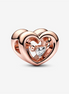 Pandora Moments Radiant Heart & Floating Stone Charm
