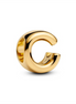 Pandora Letter C Alphabet Gold-Plated Charm