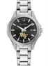 Bulova Ladies Wake Forest "WF" Black Dial Stainless Steel Bracelet Watch