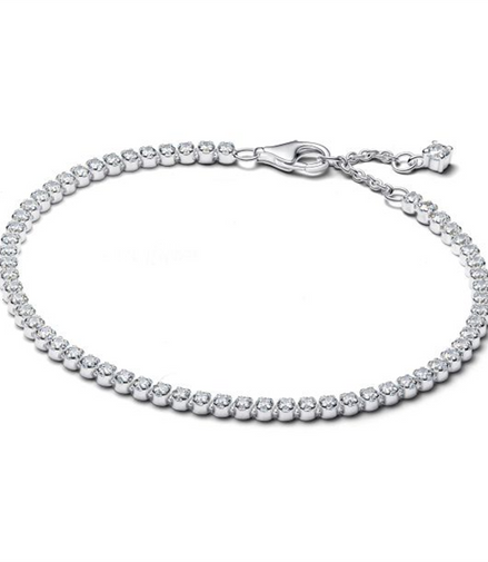 Pandora Sparkling Tennis Bracelet Size 20