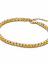 Pandora Timeless Sparkling Yellow Tennis Bracelet Size 18