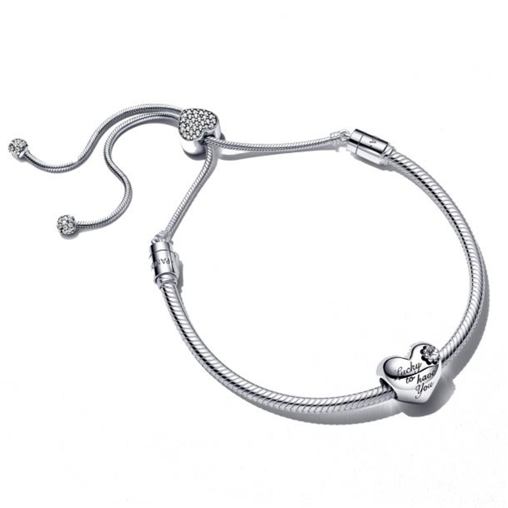 Pandora Heart And Clover Bracelet Gift Set