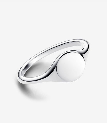 Pandora Moments Engravable Signet Ring Size 7.5