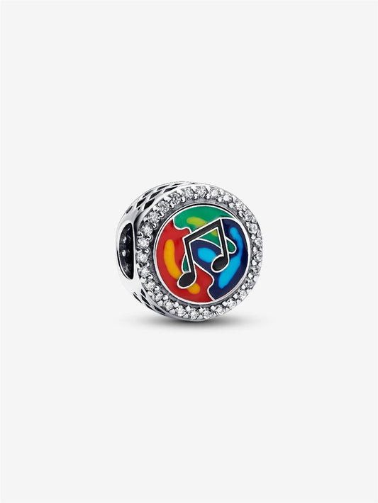 Pandora Moments Silver Engravable Musical Note Charm