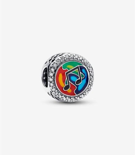 Pandora Moments Silver Engravable Musical Note Charm