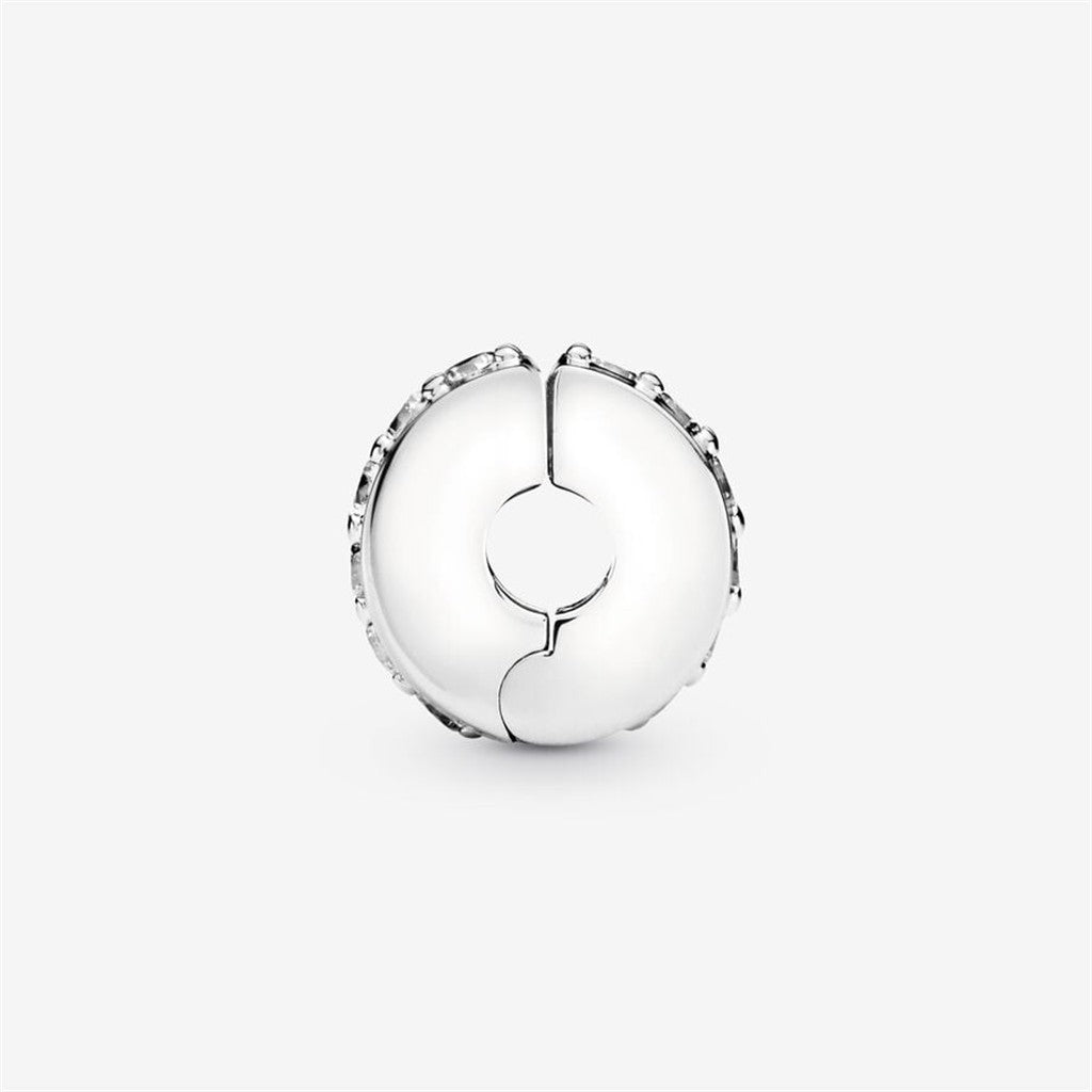 Pandora Moments Clear Sparkling Row Clip Charm
