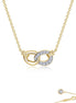 Lafonn 0.42 CTW Simulated Diamond Interlocking Circles Necklace