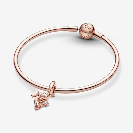 Pandora Moments Heart Winged Angel Dangle Charm