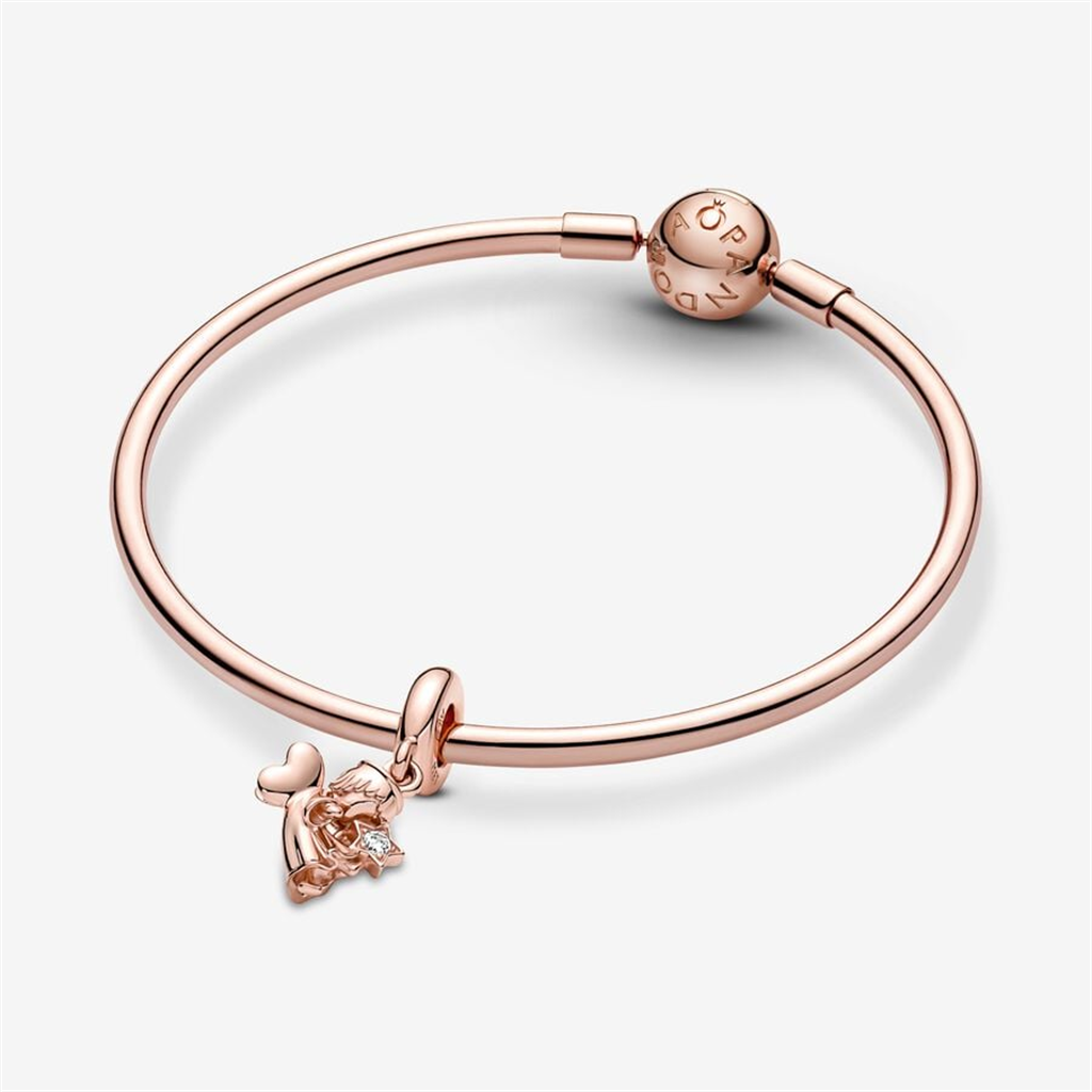 Pandora Moments Heart Winged Angel Dangle Charm
