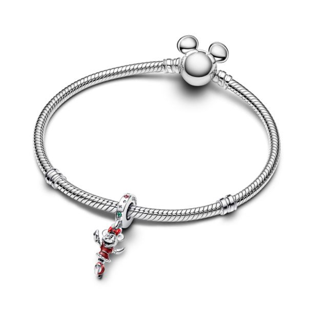 Pandora Disney Minnie Mouse Ice Skating Dangle Charm
