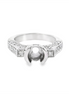 Bezel Setting Semi-Mount Diamond Ring