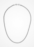 Desmos Rhodium Plated Barrel Crystal Necklace 20"