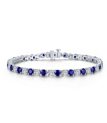 Lafonn Simulated Diamond & Lab Grown Sapphire 11.00ct. Classic Tennis Bracelet