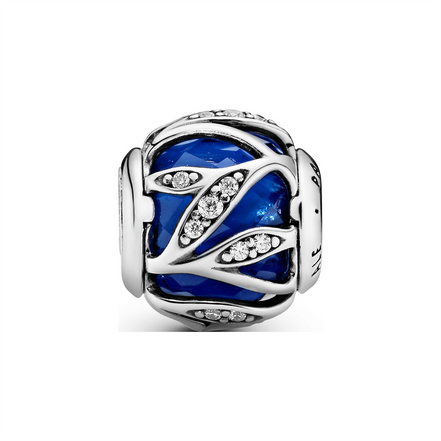 Nature's Radiance Charm with Royal Blue Crystal