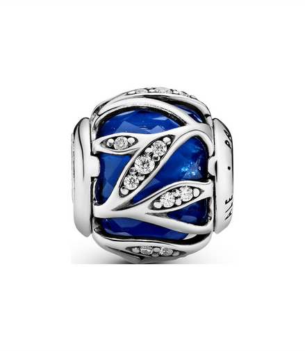 Nature's Radiance Charm with Royal Blue Crystal