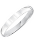 Low Dome 14K White Gold 3MM Comfort Fit Plain Wedding Band Size 7