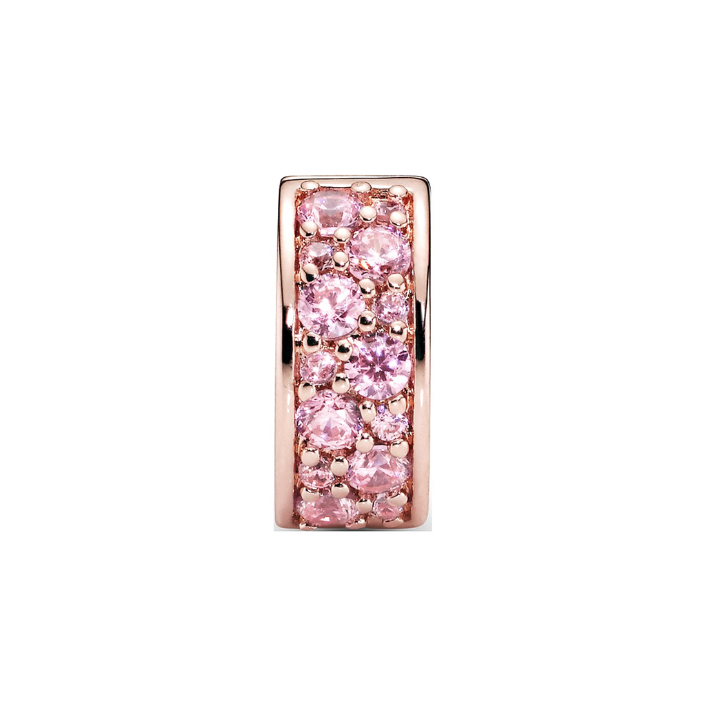 Pink Pavé Clip Charm