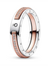 Pandora Signature Two-Tone Logo & Pavé Ring Size 7