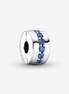 Pandora Moments Blue Sparkle Clip Charm